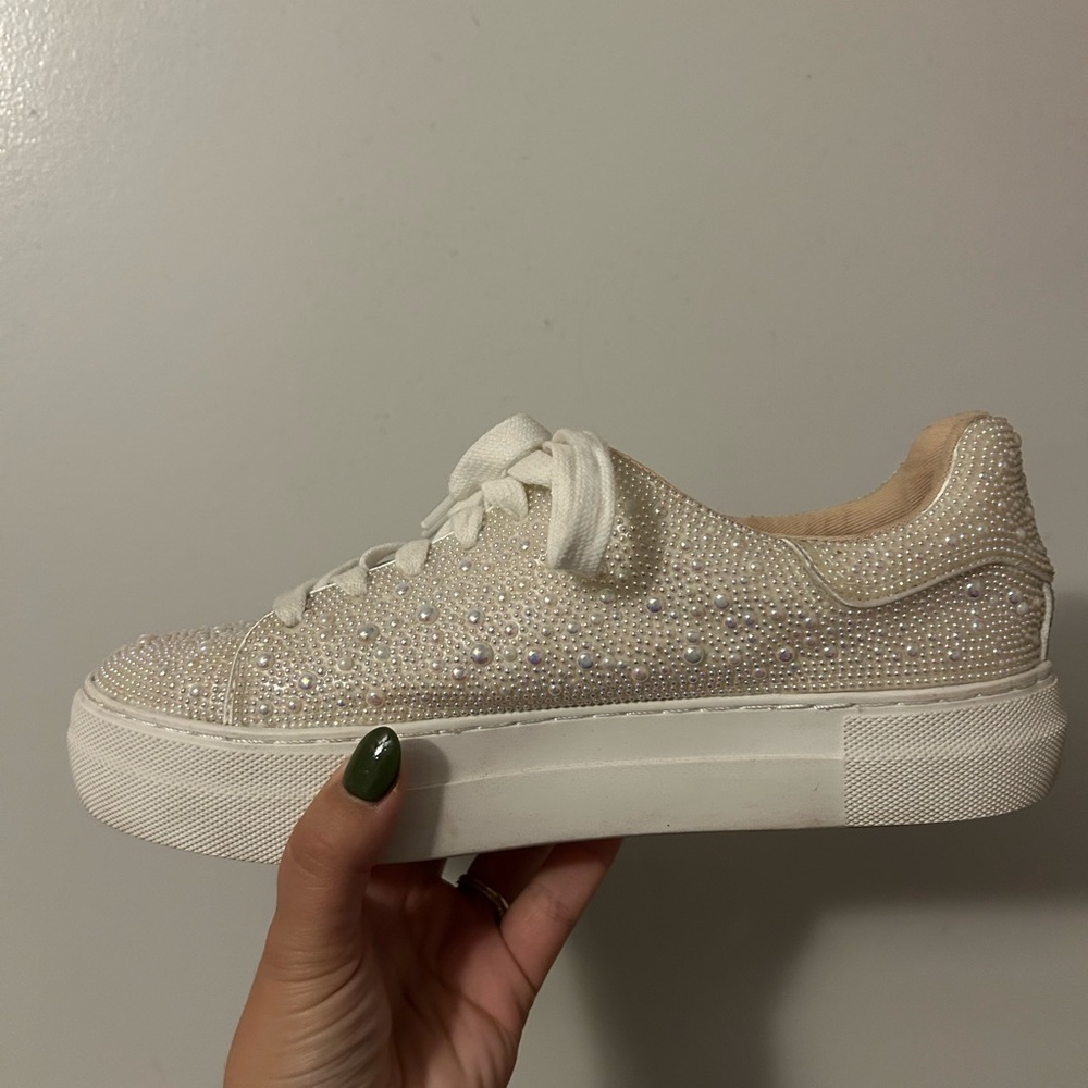 Betsey Johnson pearl sneakers